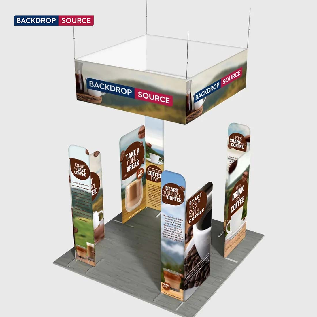 Portable Exhibit Display 3m x 3m - Model 36