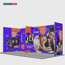 6m Folding SEG U-Shape Booth Kit with Centre Divider
