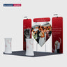 3x3m Booth Kit with Heart-Shape Backdrop & 2 Oval Counters