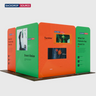 3x3m Magnetic Fabric Booth Wall with 6 Straight Panels