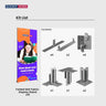 6m Folding SEG U-Shape Booth Kit with Centre Divider