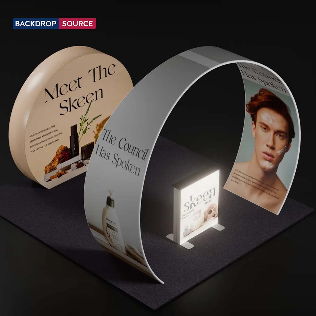 Portable Exhibit Display 3m x 3m - Model 34