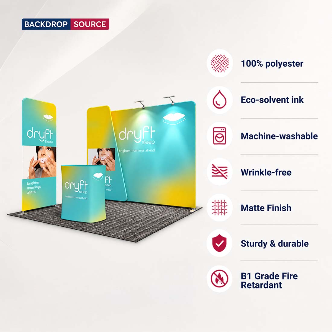 Portable Exhibit Display 3m x 3m - Model 24
