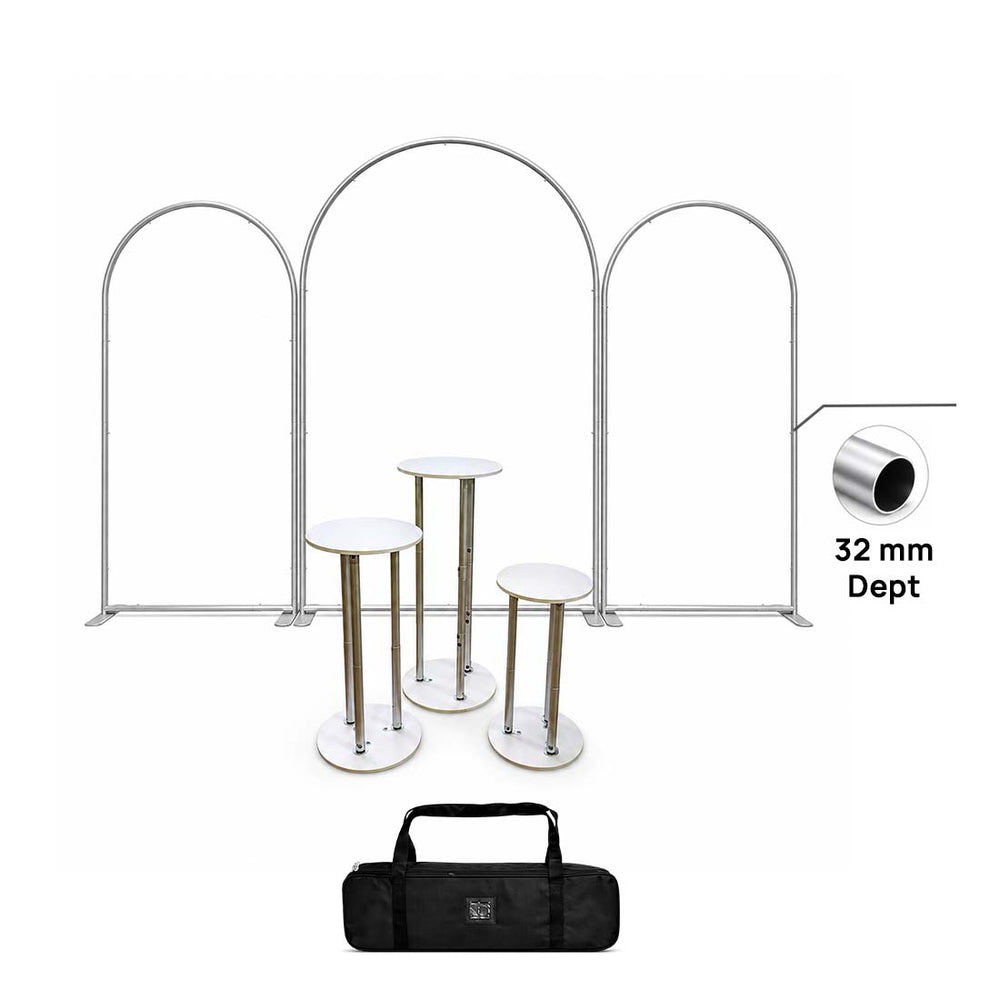 Arch Party Sets Backdrop with Plinth - Model 1