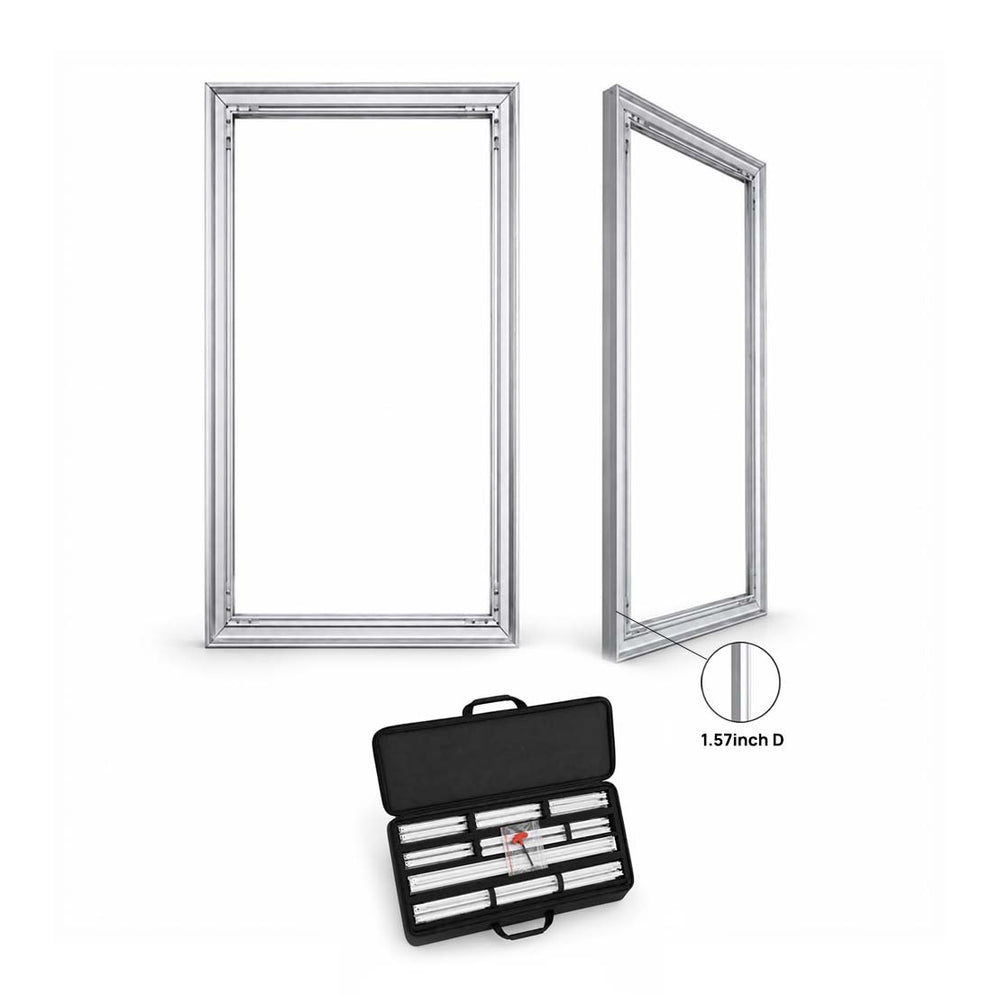 Wall-Mounted SEG Fabric display - 40mm Depth