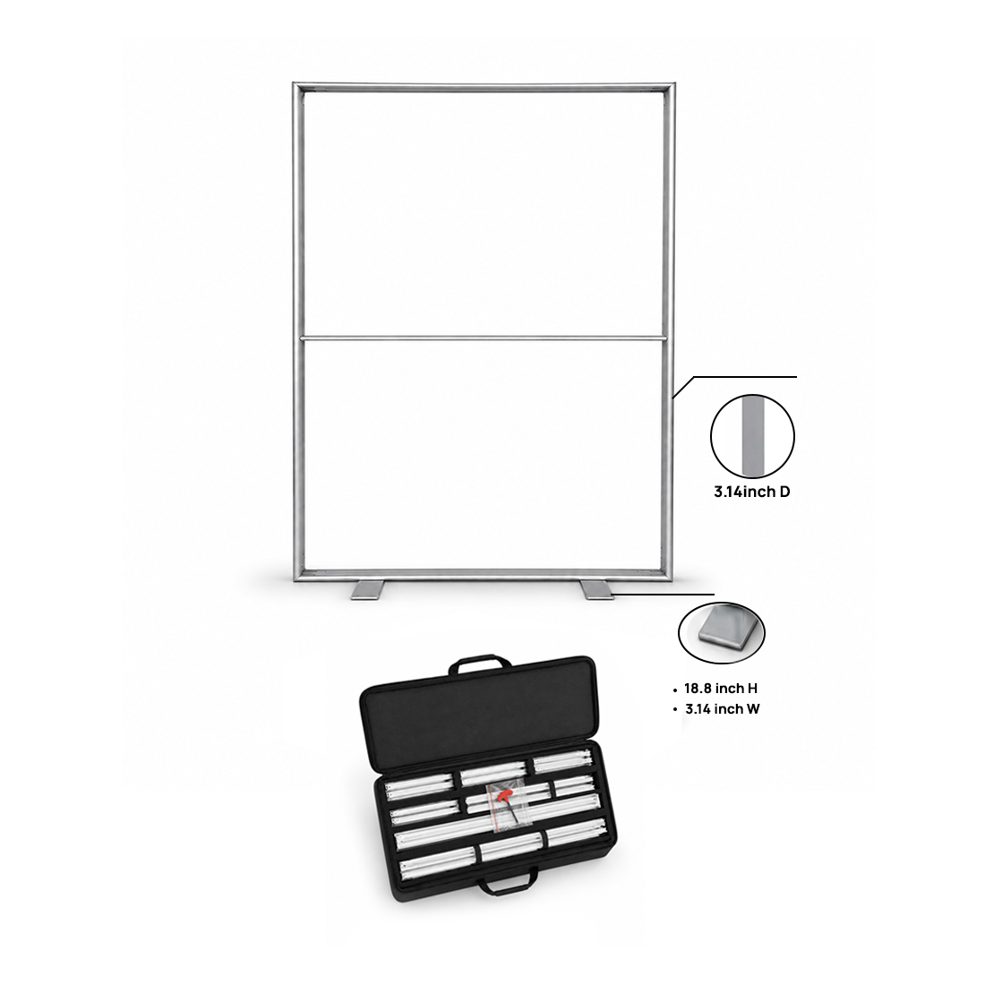 SEG Fabric Media Display - 1.2m W x 2m H