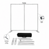 Portable Straight Fabric Media Wall – Square Corners