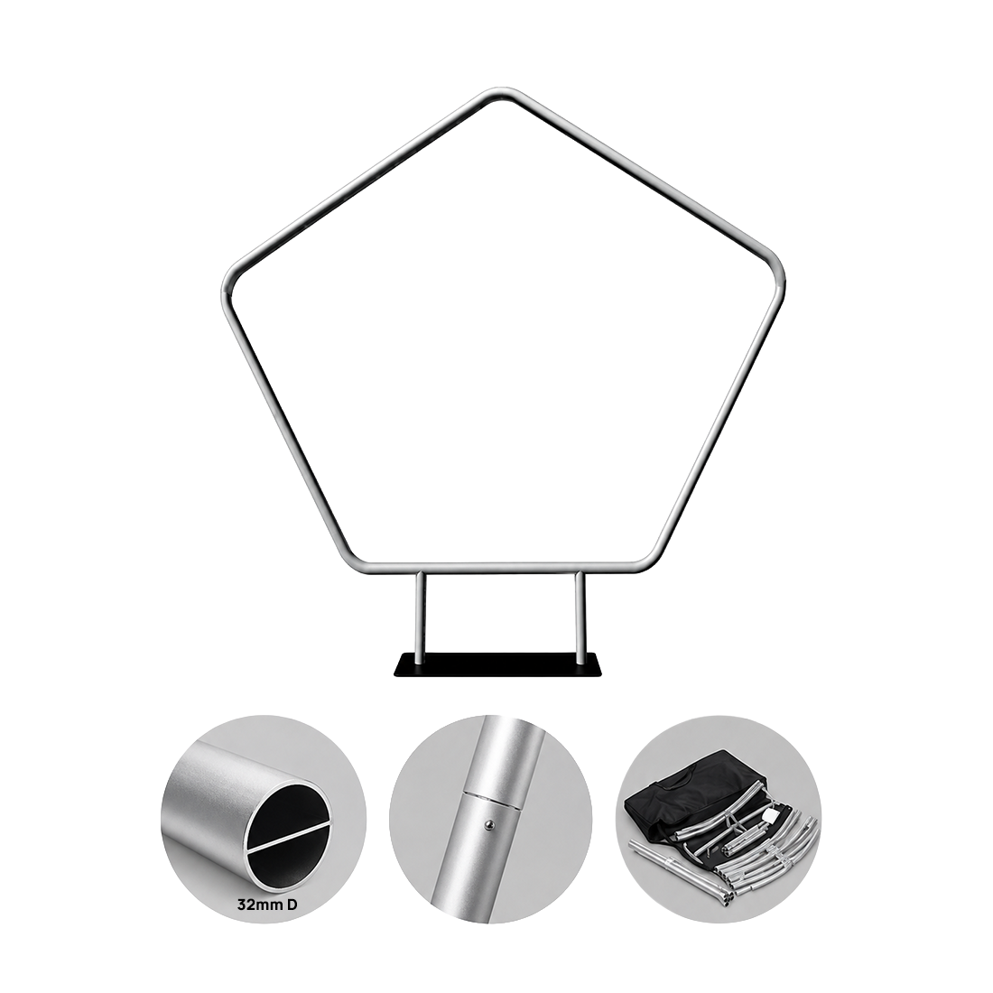 Pentagon Stand with Plinth