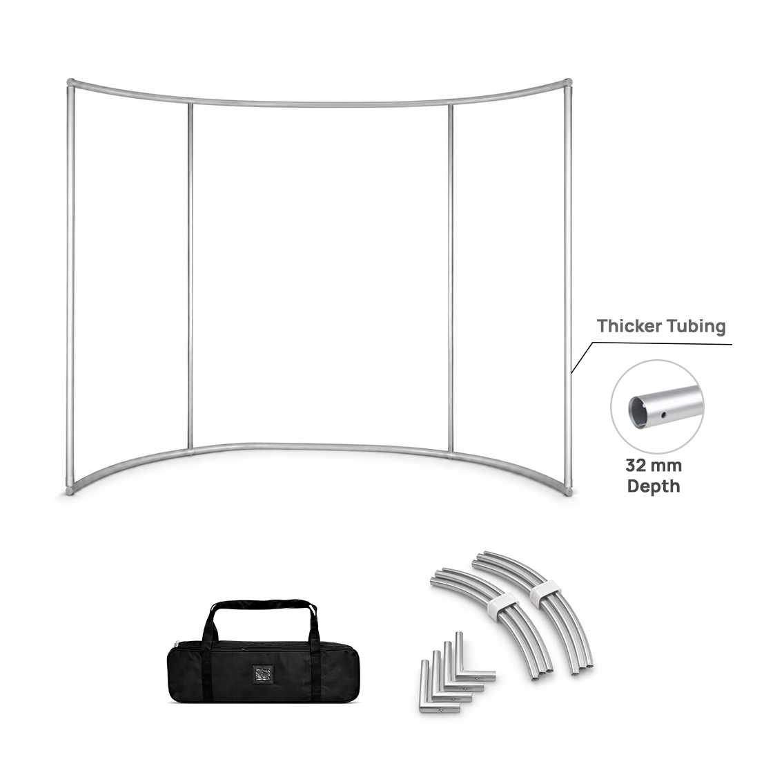 180° Curved Fabric Exhibition Booth Wall