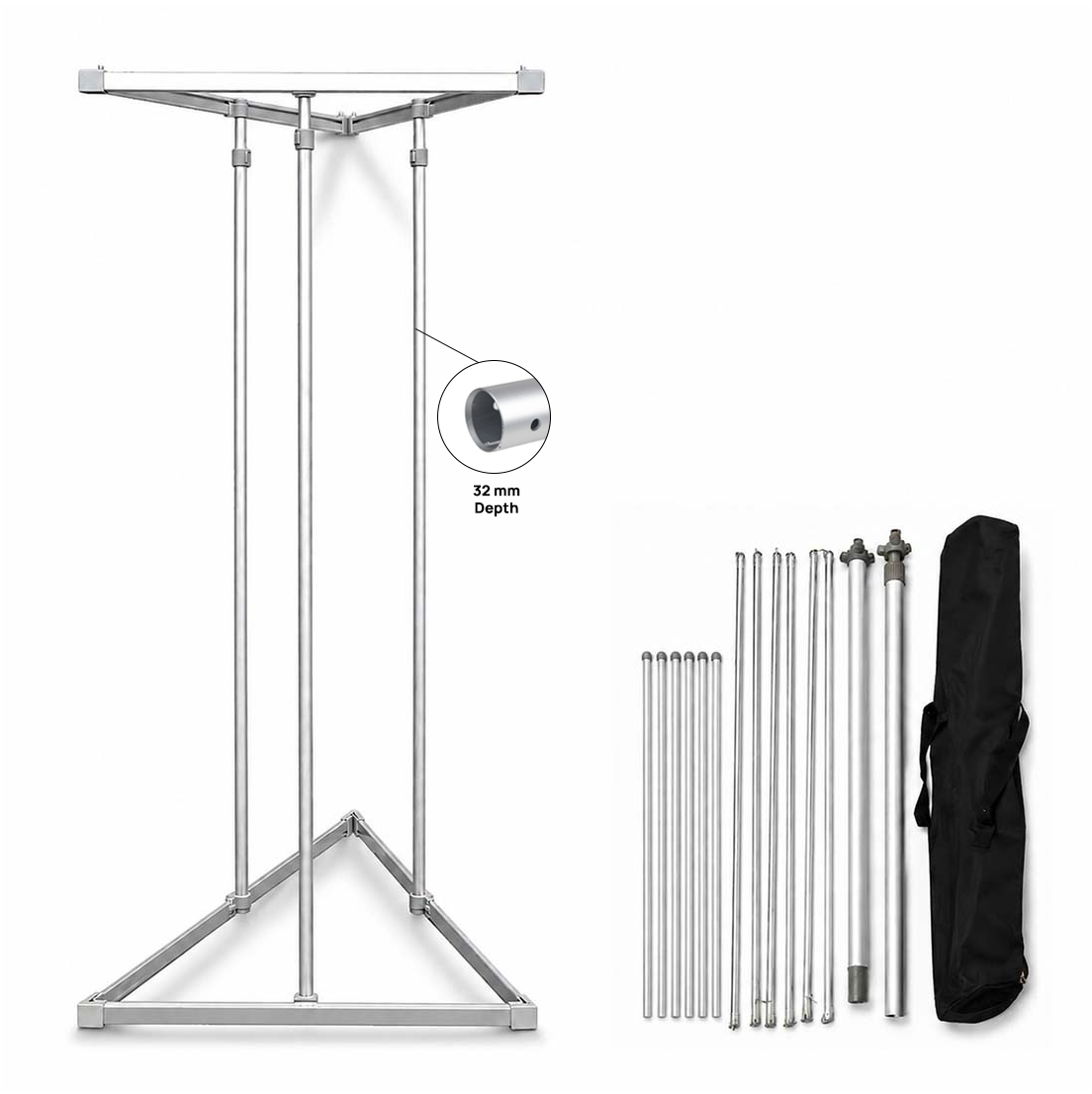 Modular Triangle Fabric Banner Display Stand