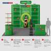 Portable Exhibit Display 3m x 3m - Model 20