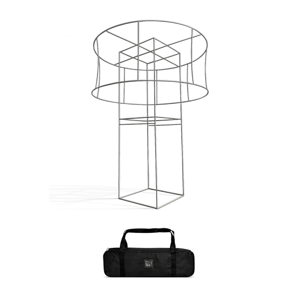 Fabric Tower Column Stand with Circle