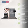 3x3m Backlit SEG Booth Kit with TV Wall & LED Counter