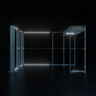 4.5x3m Backlit SEGO Booth Kit with L-Arches & 4 Sidewalls
