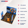 3x3m Booth Kit with Backwall, 2 Banners, TV Shelf & Oval Counter