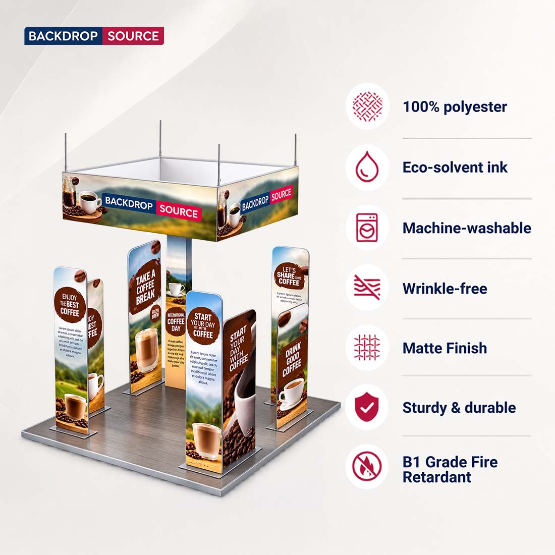 Portable Exhibit Display 3m x 3m - Model 36