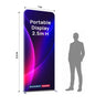 Portable 2.5m High Fabric Exhibit Display