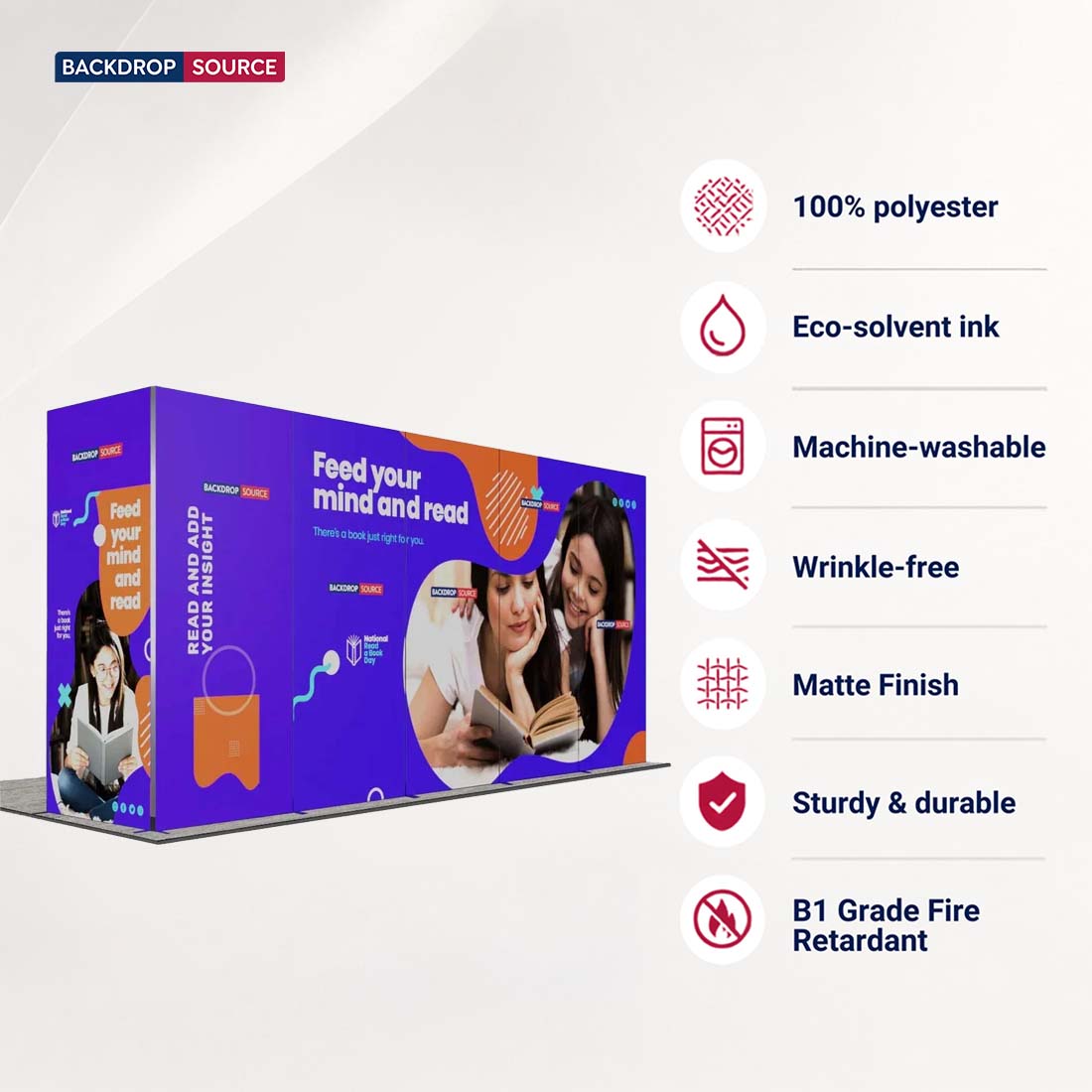6m Folding SEG Booth Kit with L-Shape Return Walls