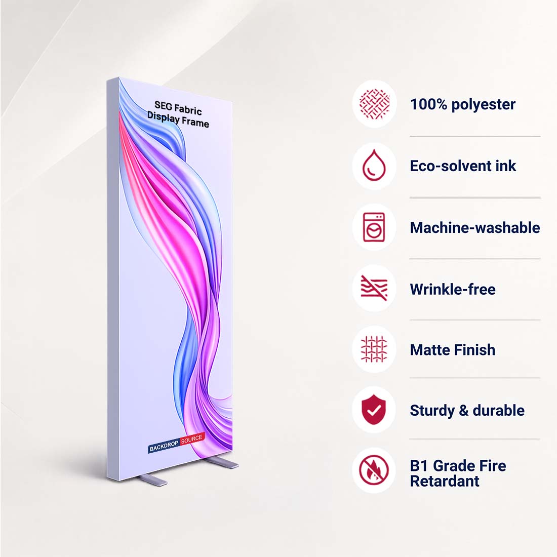 SEG Fabric Display Frame - 120mm Depth Aluminum Profile
