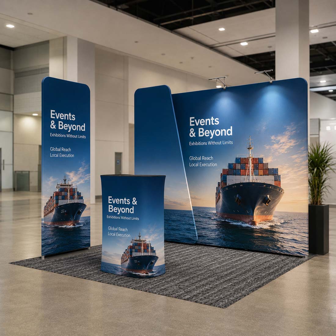 Portable Exhibit Display 3m x 3m - Model 24