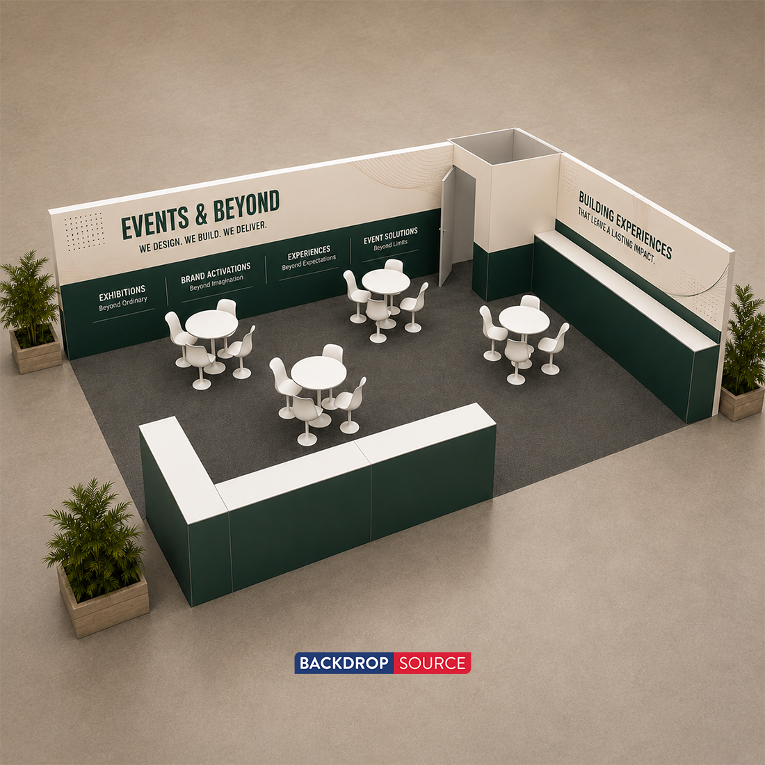 Modular Booth Kits 9m x 6m - Model 7