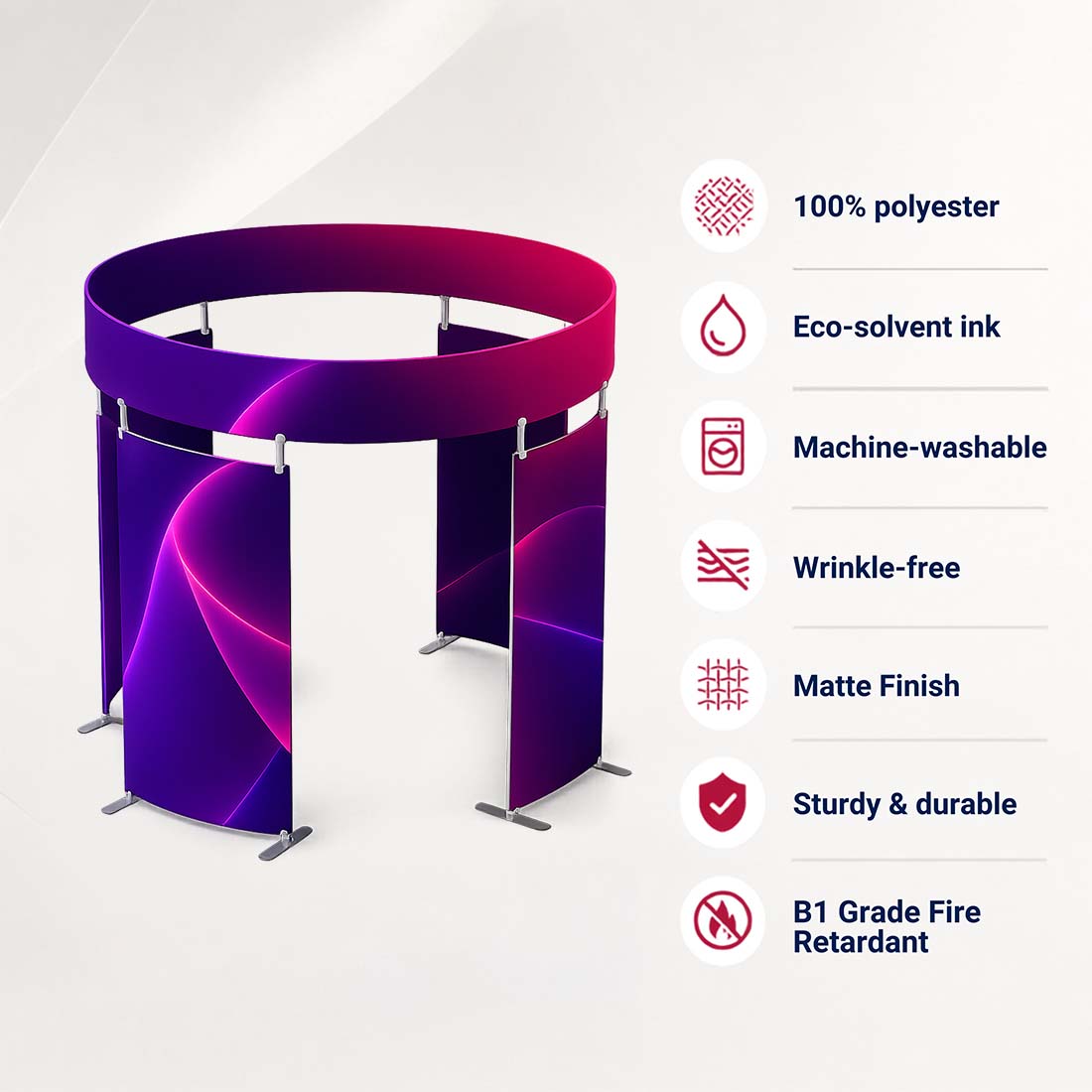 360 View 4 Panel Photo booth Enclosure