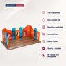 6x6m Magnetic Fabric Booth Wall with 13 Panels & Angled Sections