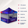 3m x 3m Fabric Food Booth Canopy Tent