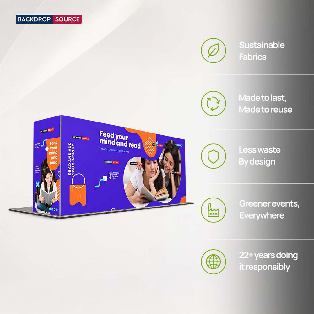 6m Folding SEG U-Shape Booth Kit with Arch Header