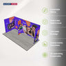 6m Folding SEG U-Shape Booth Kit with Centre Divider