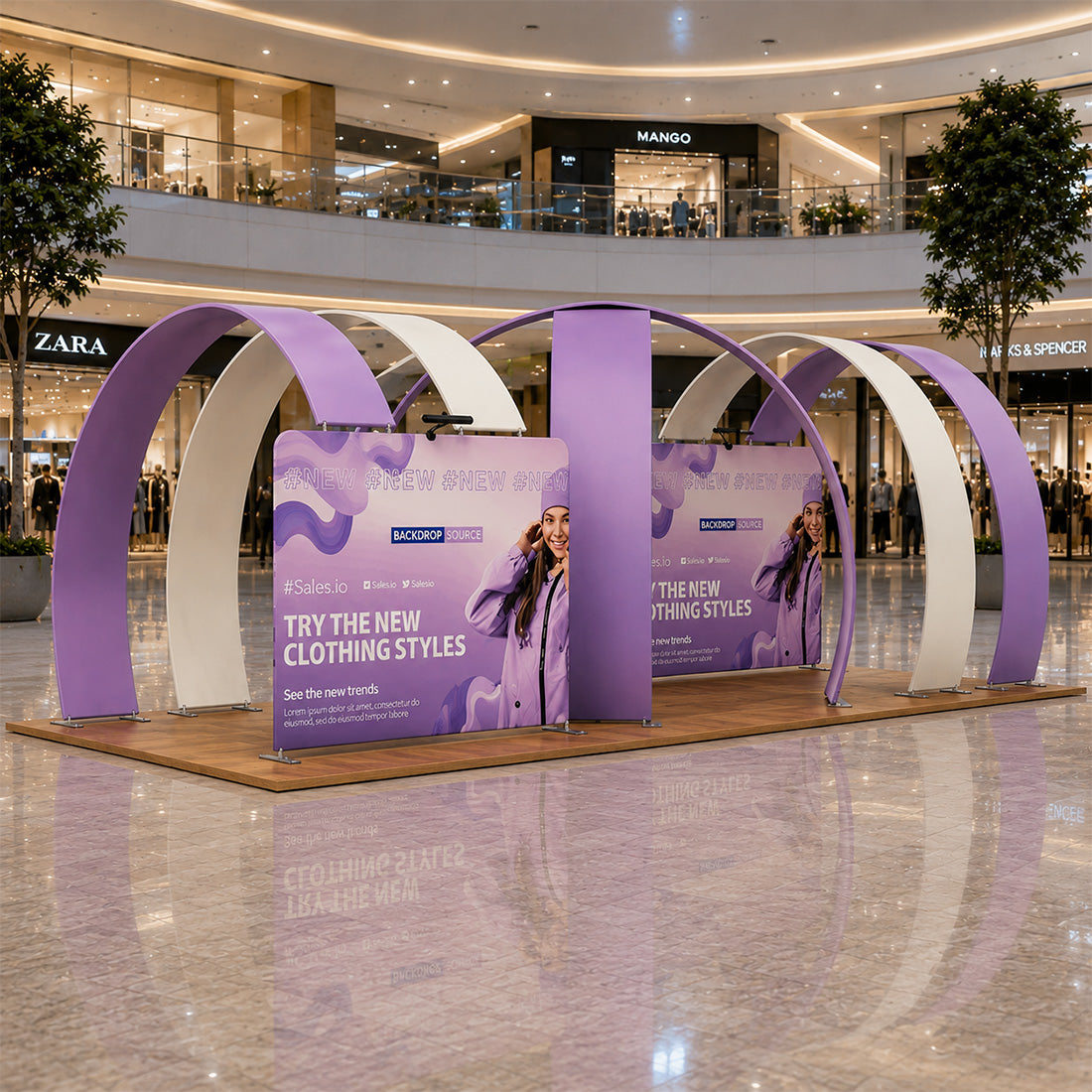 Modular Booth Kits 12m x 6m - Model 1