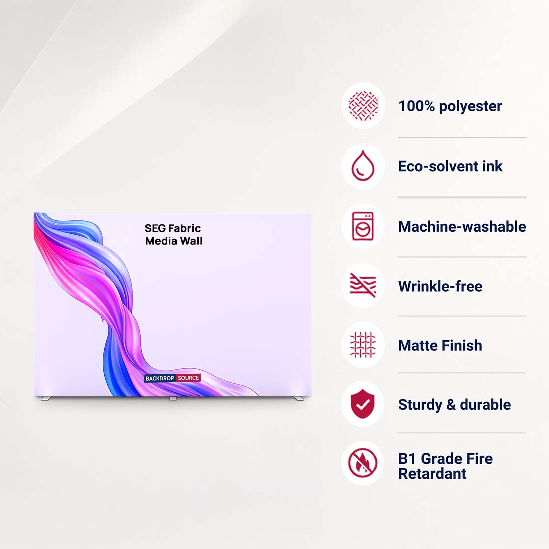 SEG Fabric Media Display -4m W x 2.5m H
