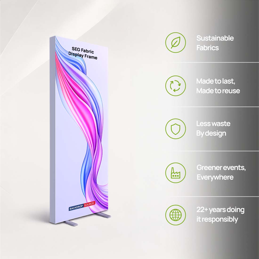 SEG Fabric Display Frame - 120mm Depth Aluminum Profile