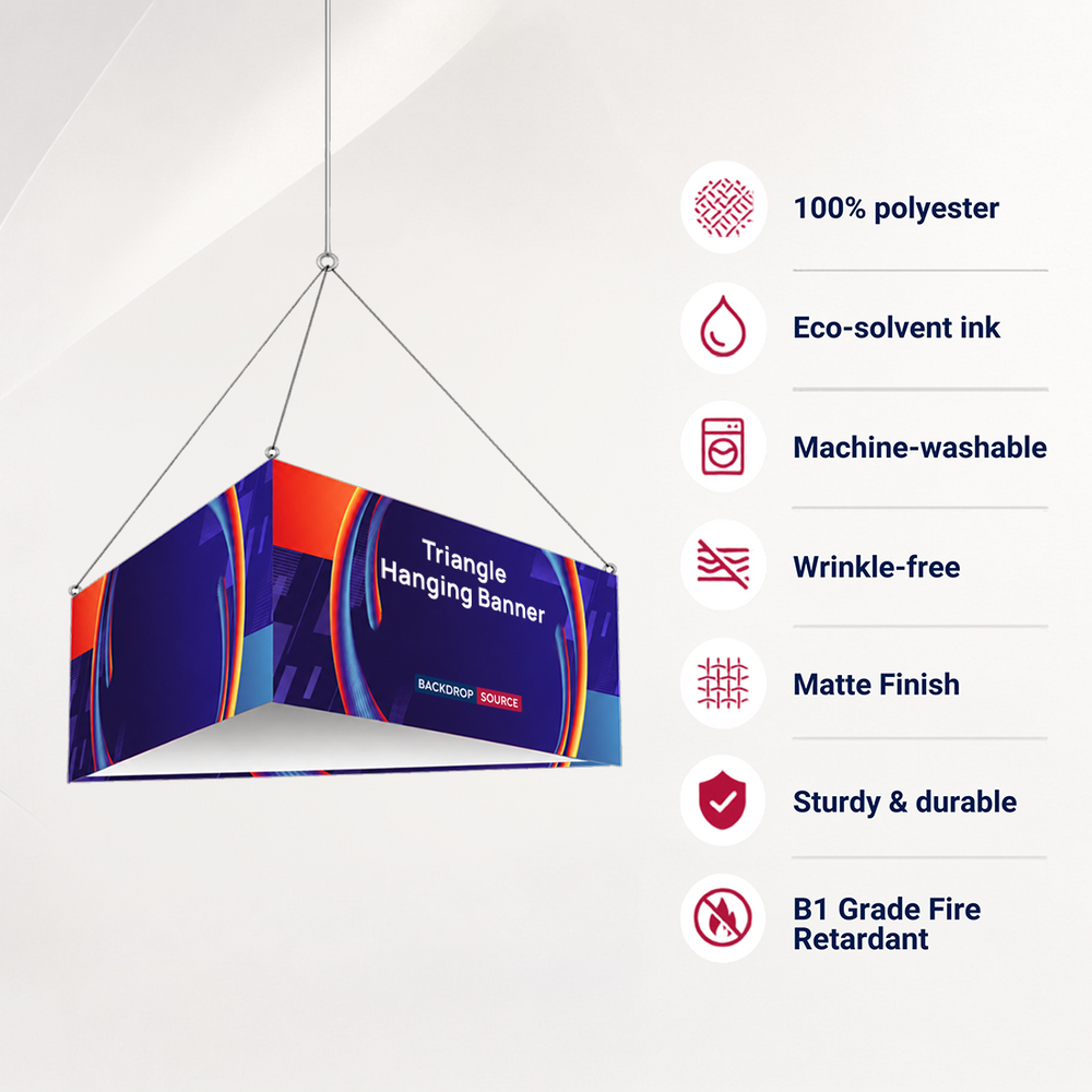 Sky Tube Triangle Hanging Banner