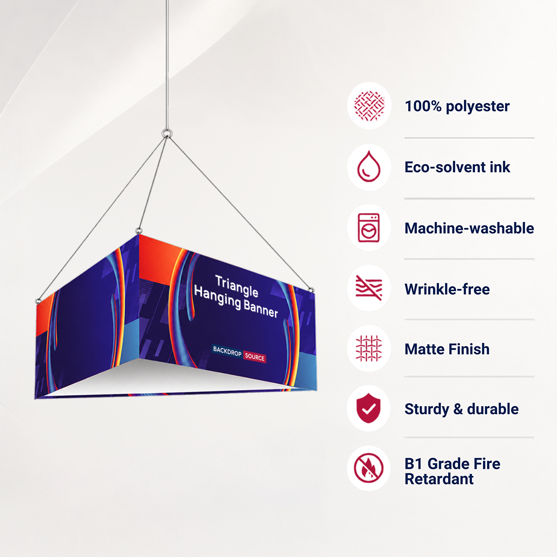 Sky Tube Triangle Hanging Banner
