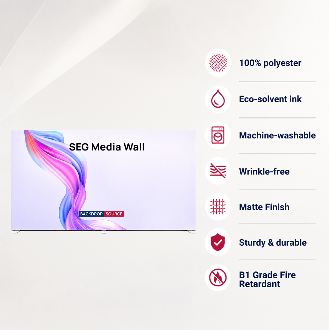 SEG Fabric Media Display - 6m W