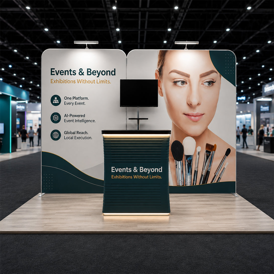 Portable Exhibit Display 3m x 3m - Model 1