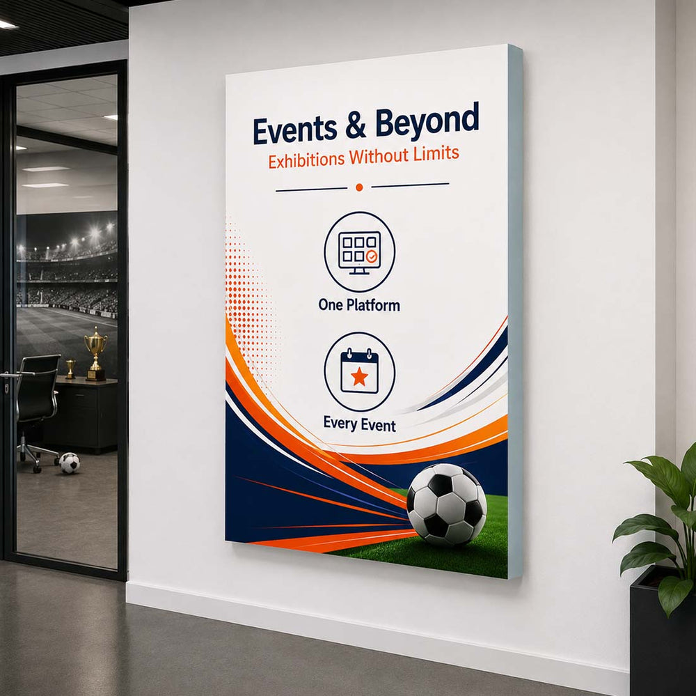 Wall-Mounted SEG Fabric display - 20mm Depth