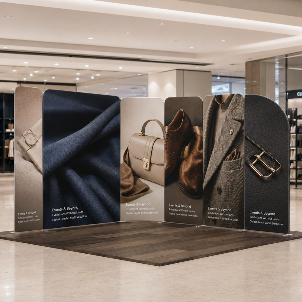 3x3m Magnetic Fabric Booth Wall with Modular Panels