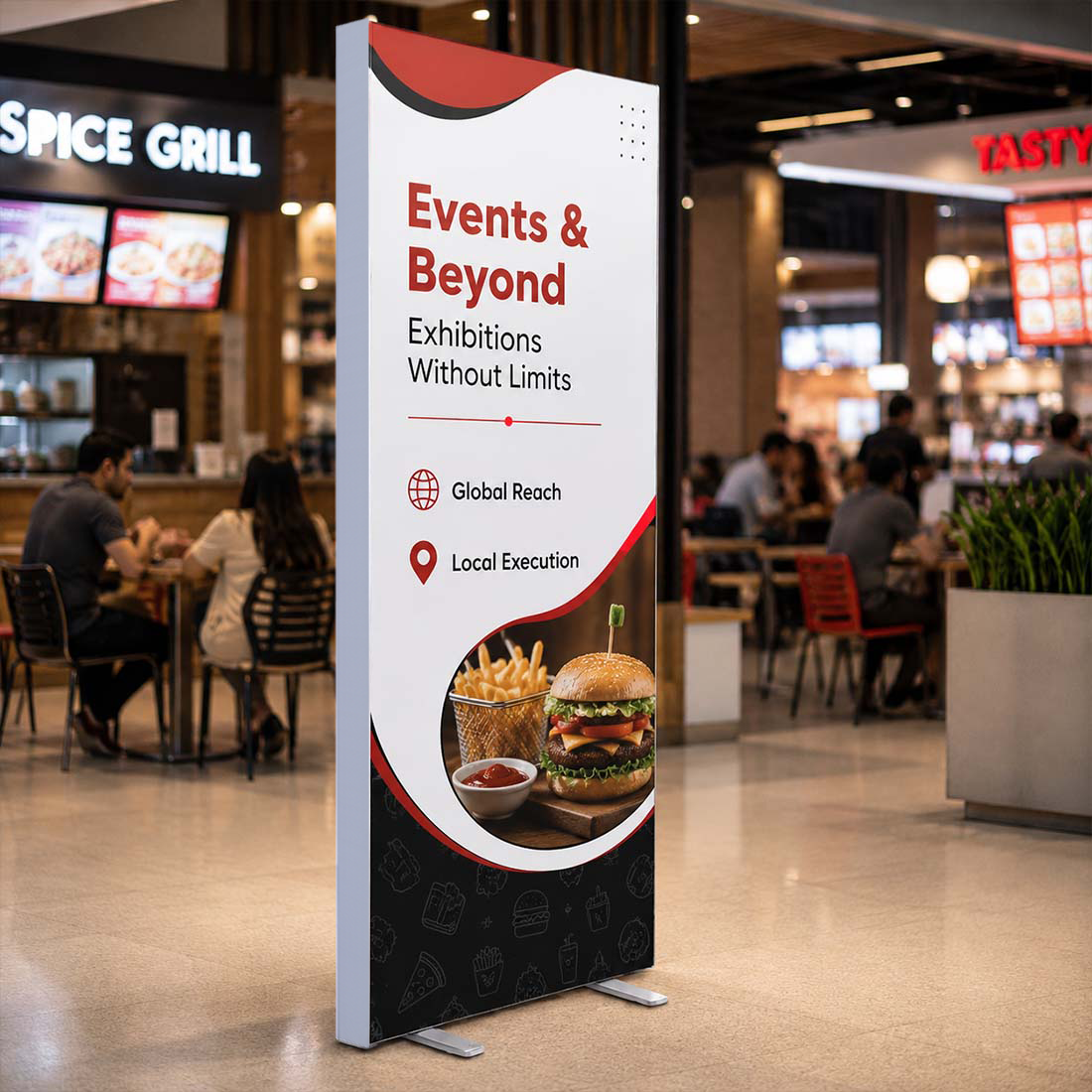 SEG Fabric Media Display 0.85m W x 2m H