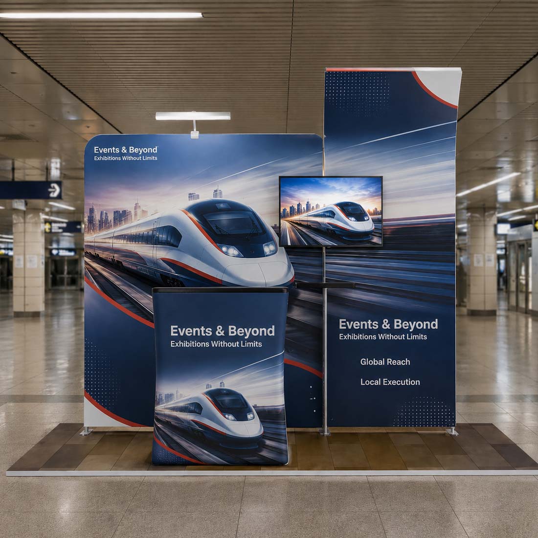 Portable Exhibit Display 3m x 3m - Model 6