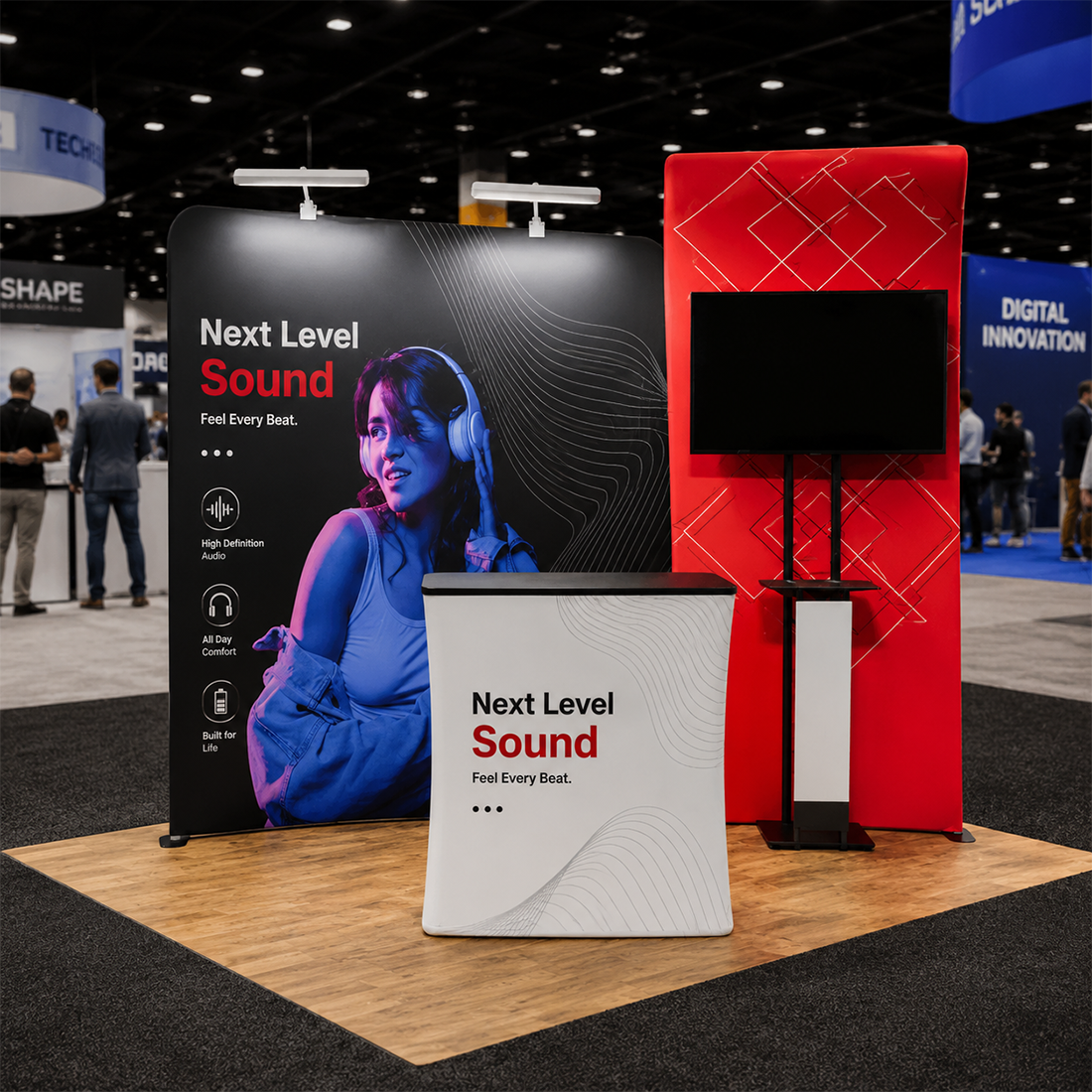 Portable Exhibit Display 3m x 3m - Model 12