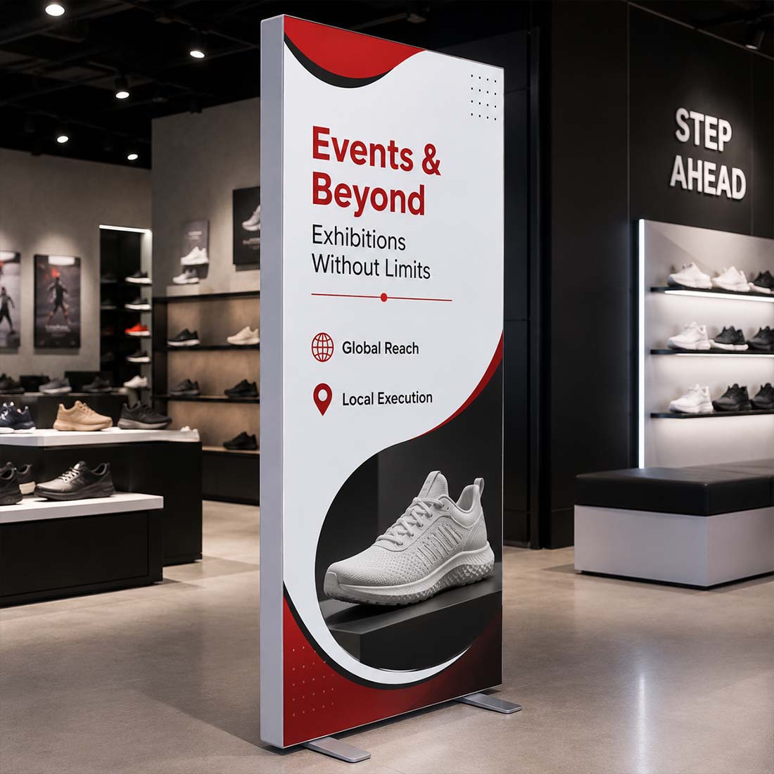 SEG Fabric Media Display - 1m W x 2m H