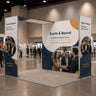 3m Folding SEG Booth Kit with 4-Panel Backwall & L-Arch
