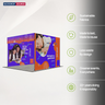 3m Folding SEG Straight Backwall Display