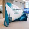 Semi-Circle Meeting Pod Fabric Display
