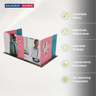 5x3m Magnetic Fabric Booth Wall with 7 Panels