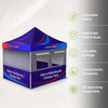 3m x 3m Fabric Food Booth Canopy Tent