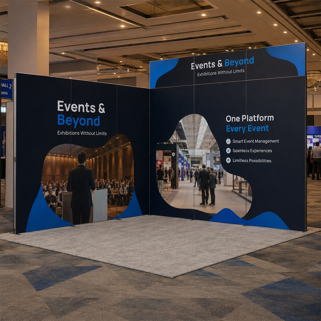 Foldable SEG  Exhibition Display - Model 7