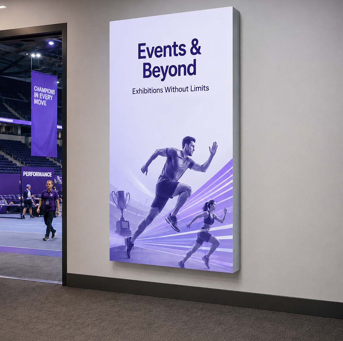Wall-Mounted SEG Fabric display - 40mm Depth